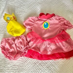 Super Mario Princess Peach Costume 6-12m